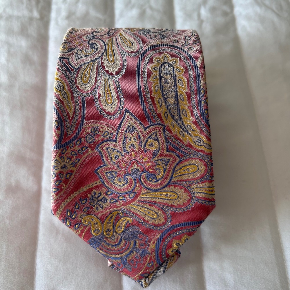 Cape Cod Neckwear Mens Preppy Paisley‎ 100% Silk Neck Tie Classic
